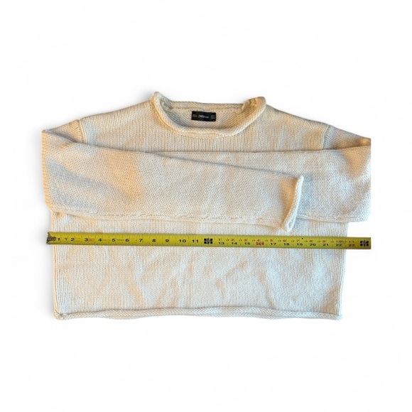 Zara Cream Knit Sweater - Picture 8 of 8